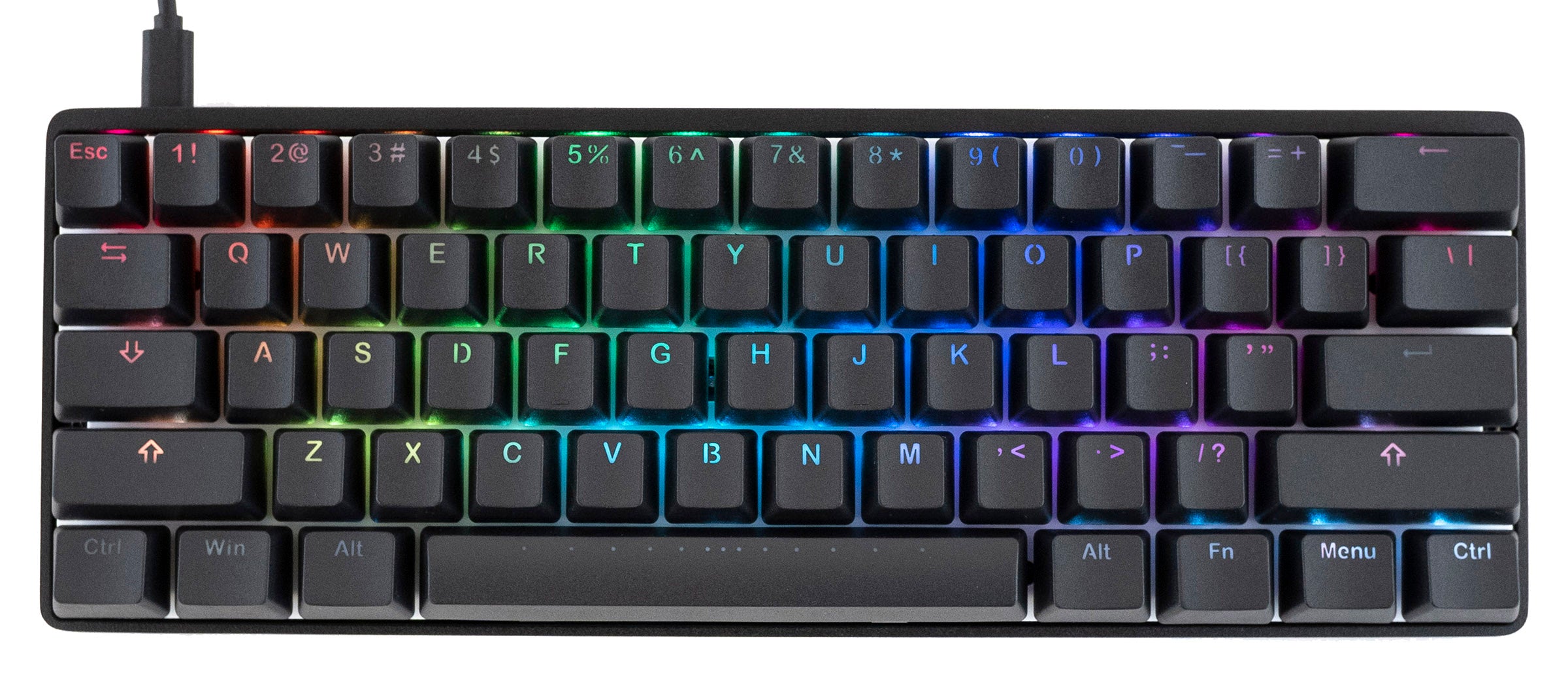 Vortex New POK3R Black Case RGB MKOJCUF1YG |0|